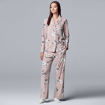 Vera wang velour pajamas sale