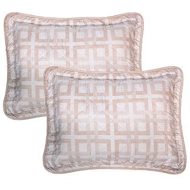 Serenta Austin Geo 7-Piece Coverlet and Sham Set