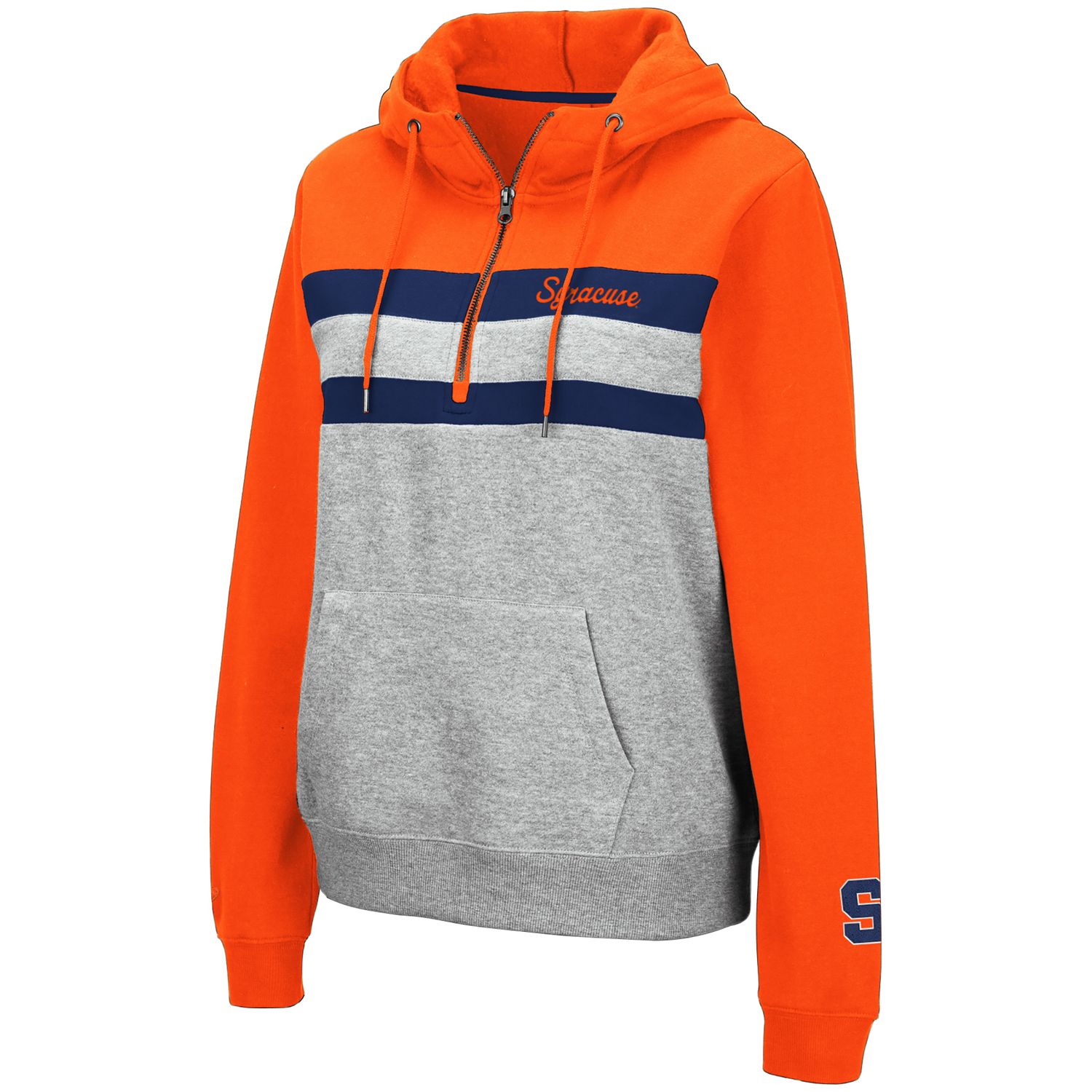 orange hoodie zip