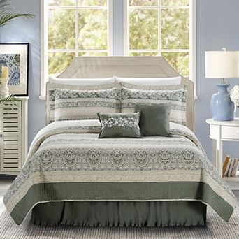Marchesa 6 pc Quilted Bed Spread Set