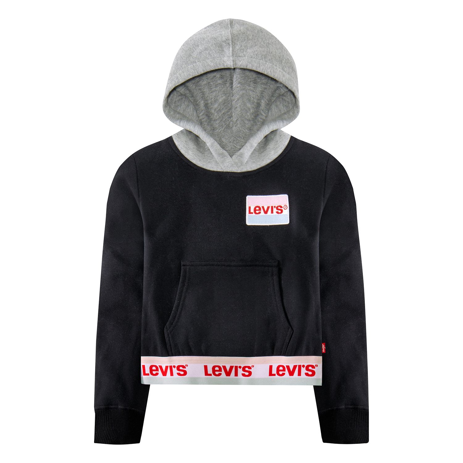 cropped pullover hoodie