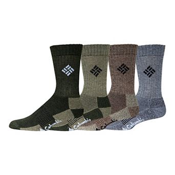 Men's Columbia 4-pack Space-Dye Crew Socks