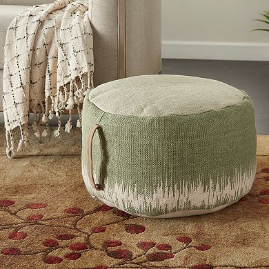 Mina Victory Stonewash Drum Pouf