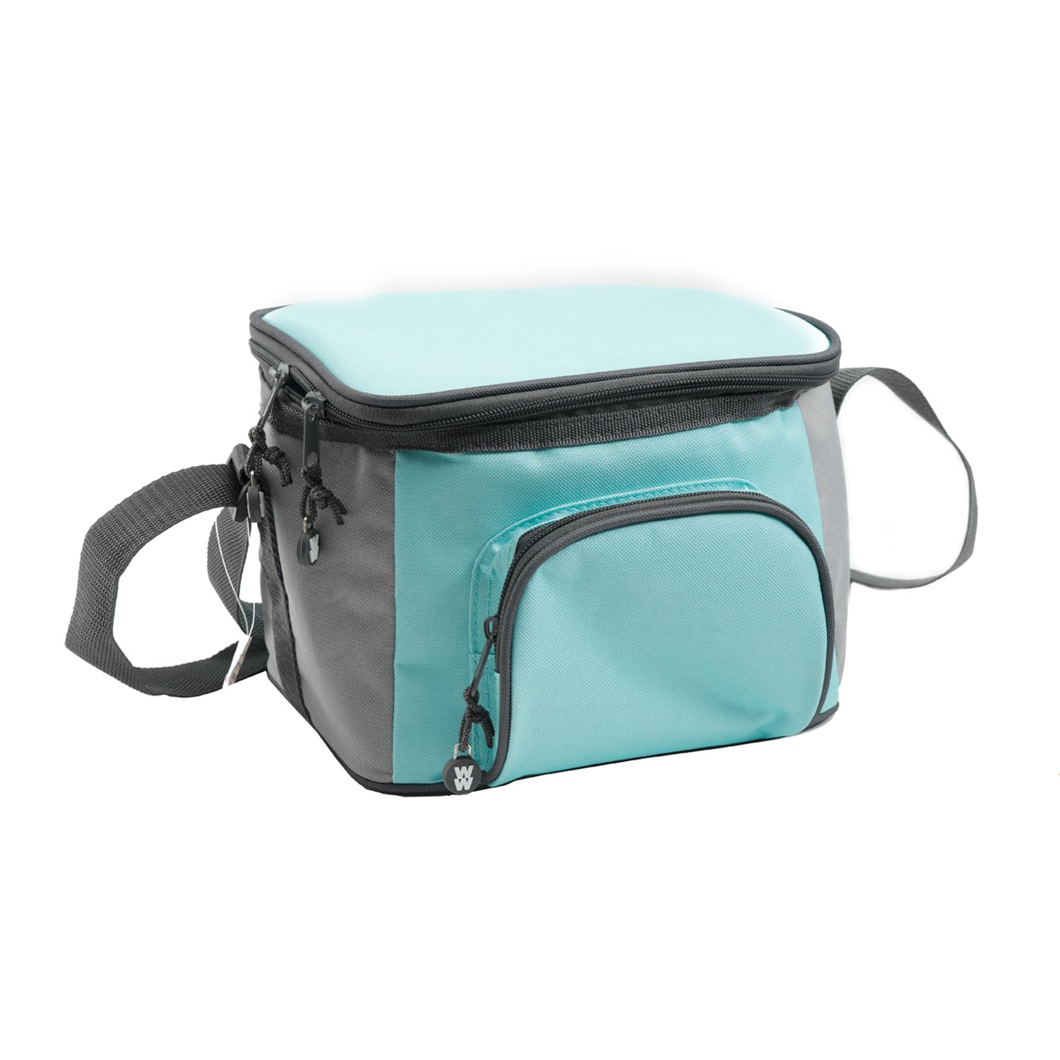 teal lunch tote