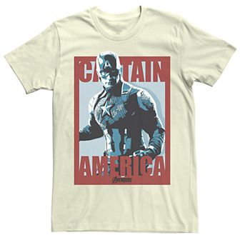Men's Marvel Avengers Captain America Poster Tee