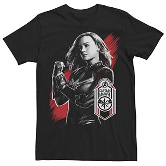 Men's Avengers Cap Marvel Tag Tee