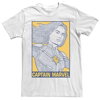 Men's Marvel Avengers Pop Captain Marvel Tee