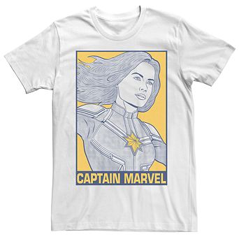 Men's Marvel Avengers Pop Captain Marvel Tee