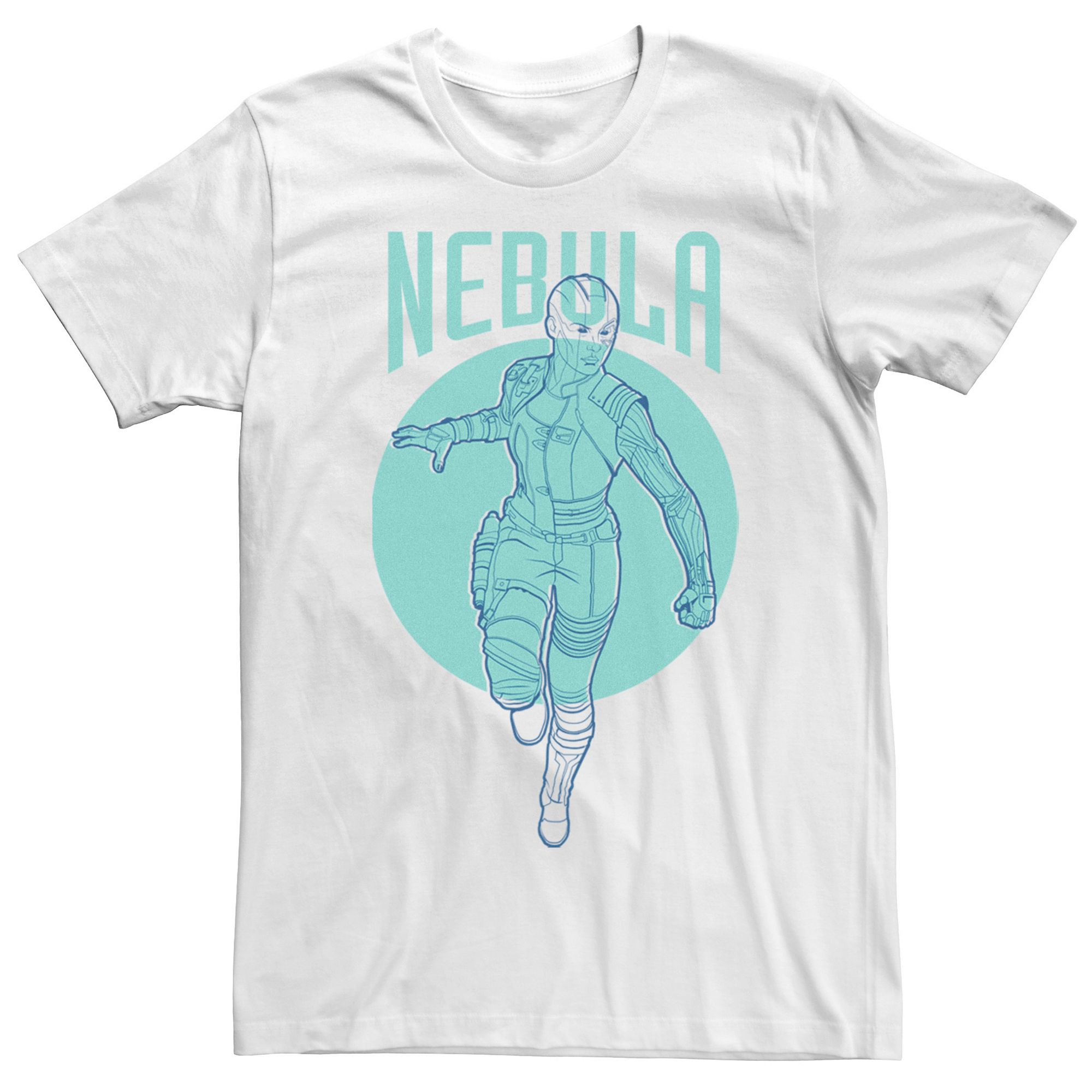 Mens Marvel Avengers Nebula Simplicity Tee, Size: Small, White