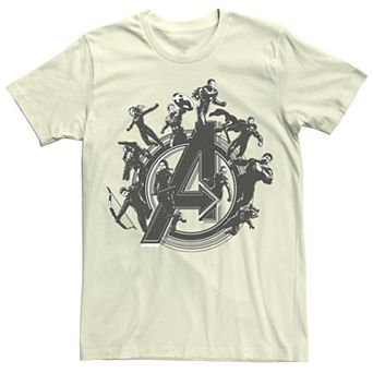 Men's Marvel Avengers Flying Heroes Tee