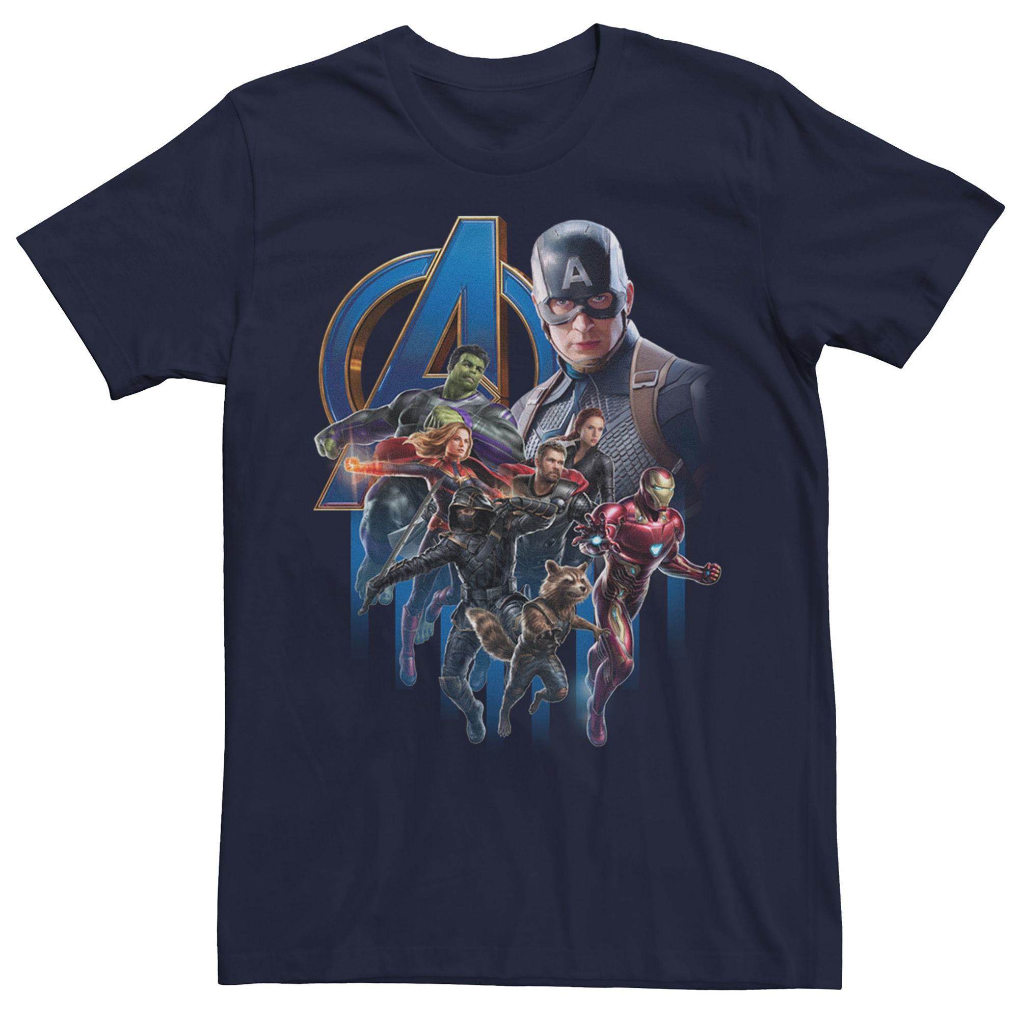 Mens Marvel Avengers Shuri Jump Night Tee, Size: Small, Blue