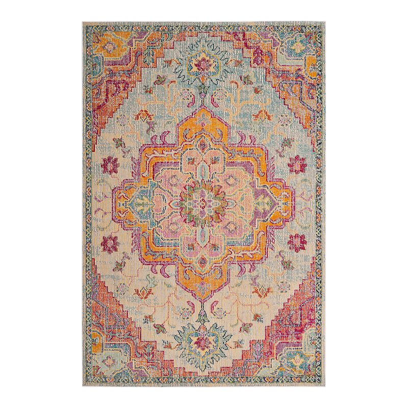 Safavieh Crystal Rose Rug, Multicolor, 5Ft Sq