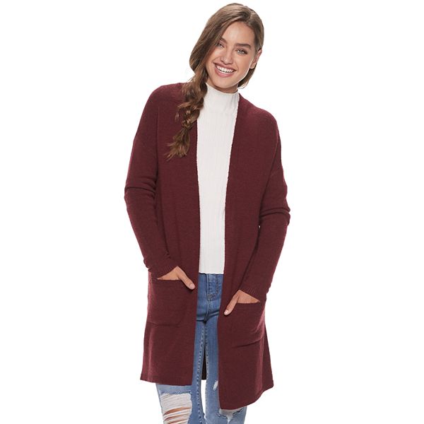 Juniors' SO® Open-Front Cardigan