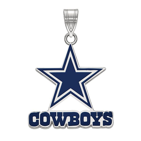 Dallas Cowboys Small Pendant With Necklace 14k Yellow Gold 4Y011COW-18