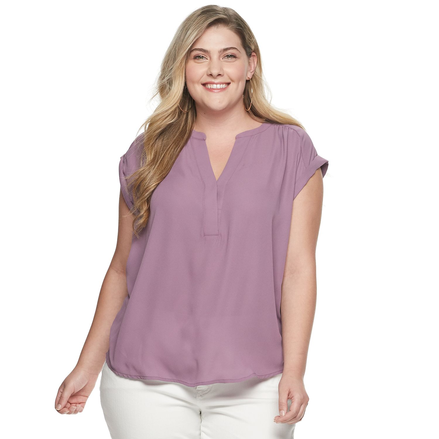 plus size tops at kohl's