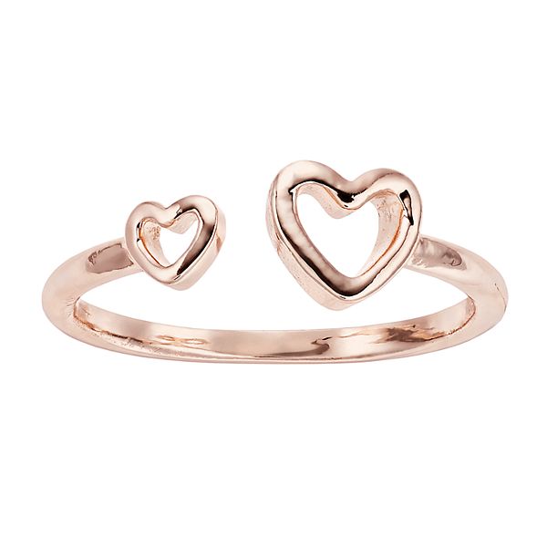 Women's LC Lauren Conrad Open Hearts Metal Bypass Ring