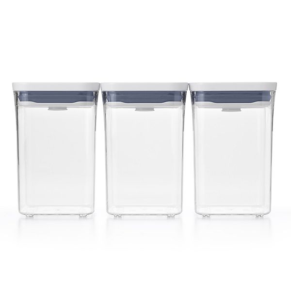 OXO 3-Piece Small Square Short Pop Container Set