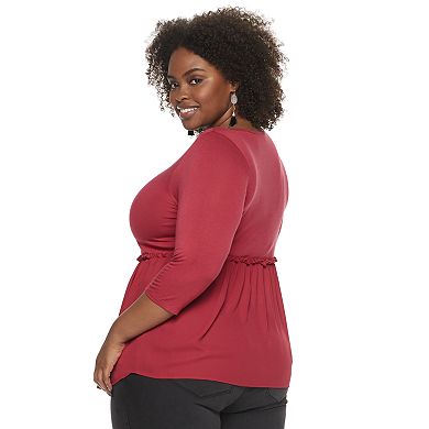 Plus Size EVRI Peplum Top