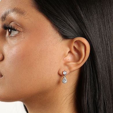 Gemminded Genuine Blue Topaz Drop Earrings