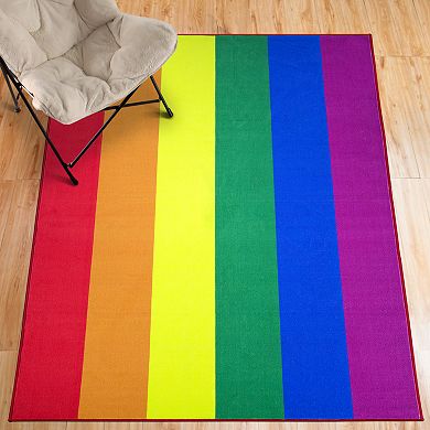 Floordecor USA Pride Rainbow Flag Rug