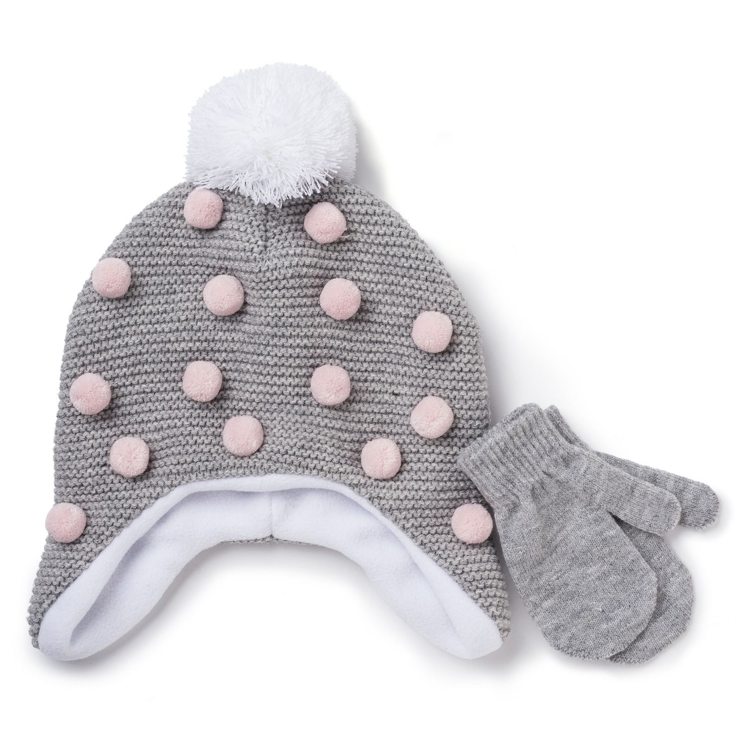 toddler girl hat and mittens