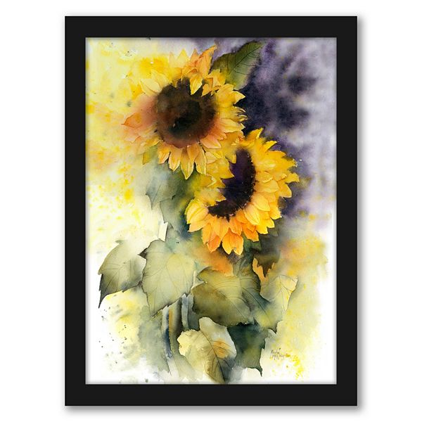 Americanflat Sunflower Framed Wall Art