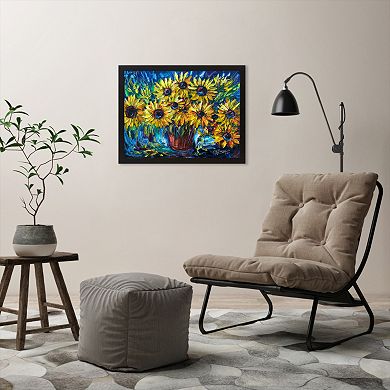 Americanflat "Sunflowers" Framed Wall Art