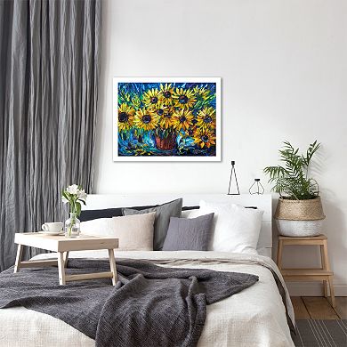 Americanflat "Sunflowers" Framed Wall Art