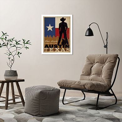 Americanflat "Austin Cowboy" Framed Wall Art