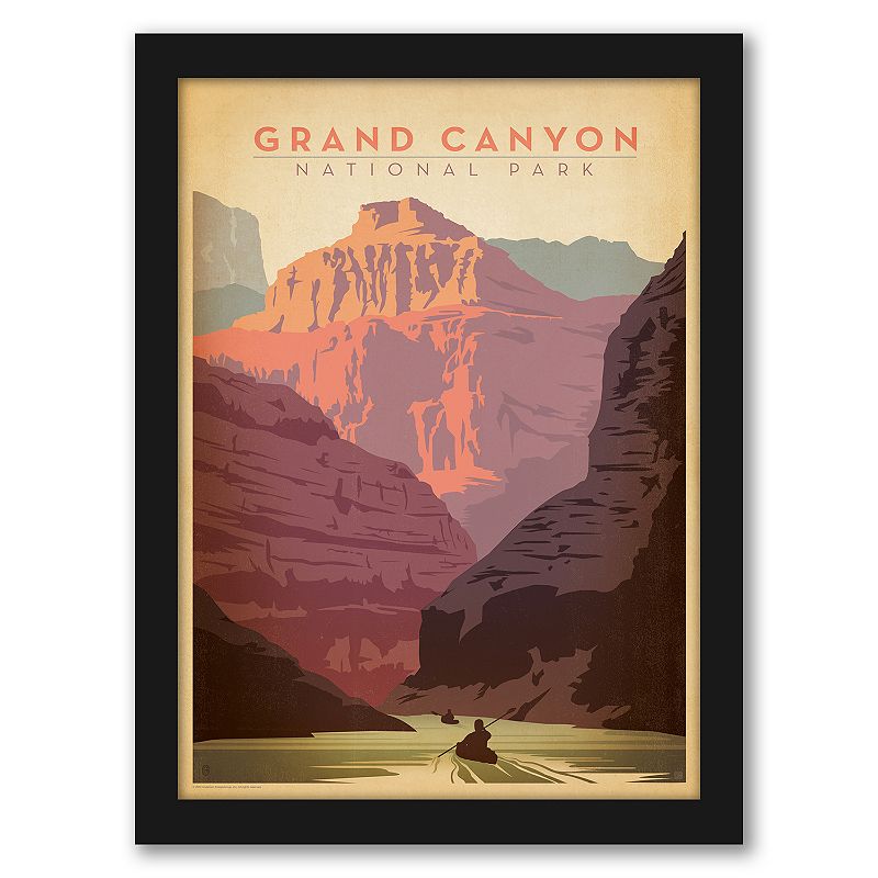 Americanflat Grand Canyon National Park Framed Wall Art, Multicolor, 2