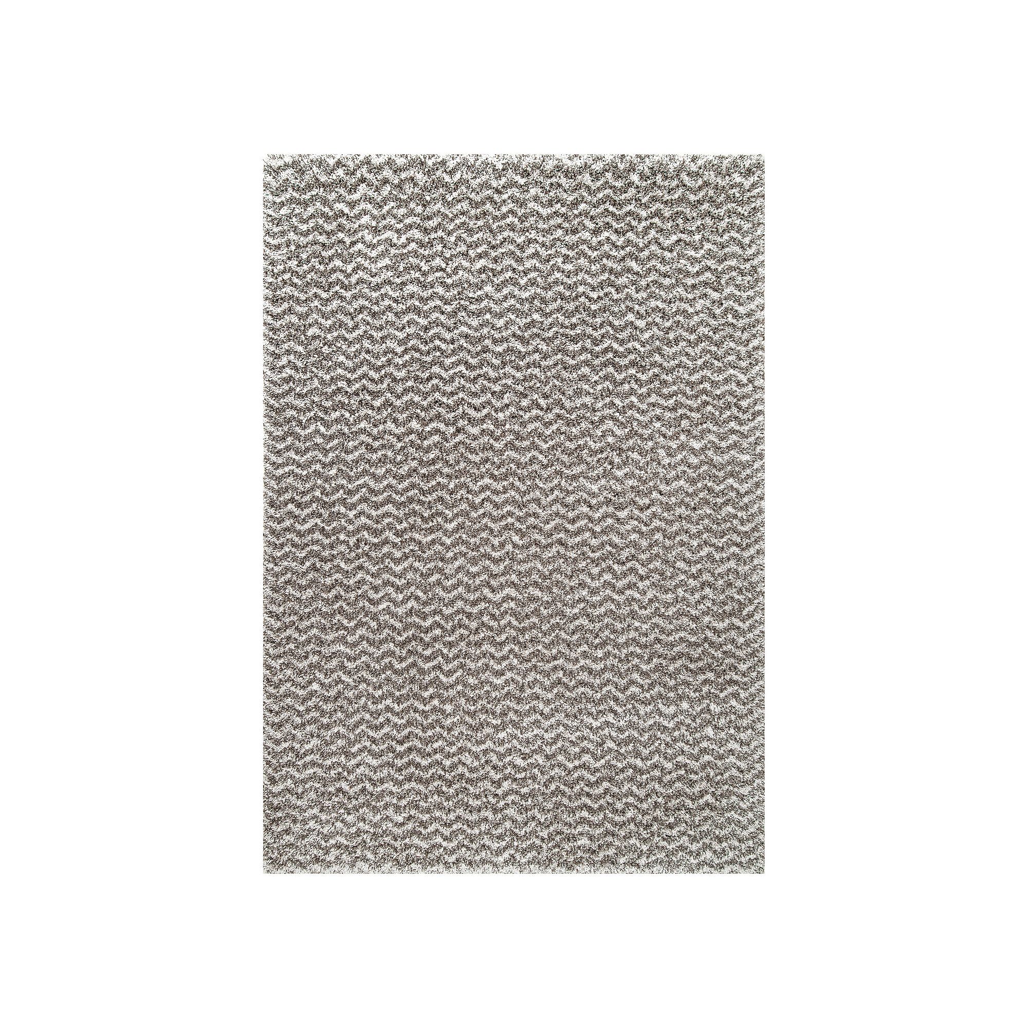 nuLOOM Cuellar Chevron Shaggy Area Rug, Dark Gray