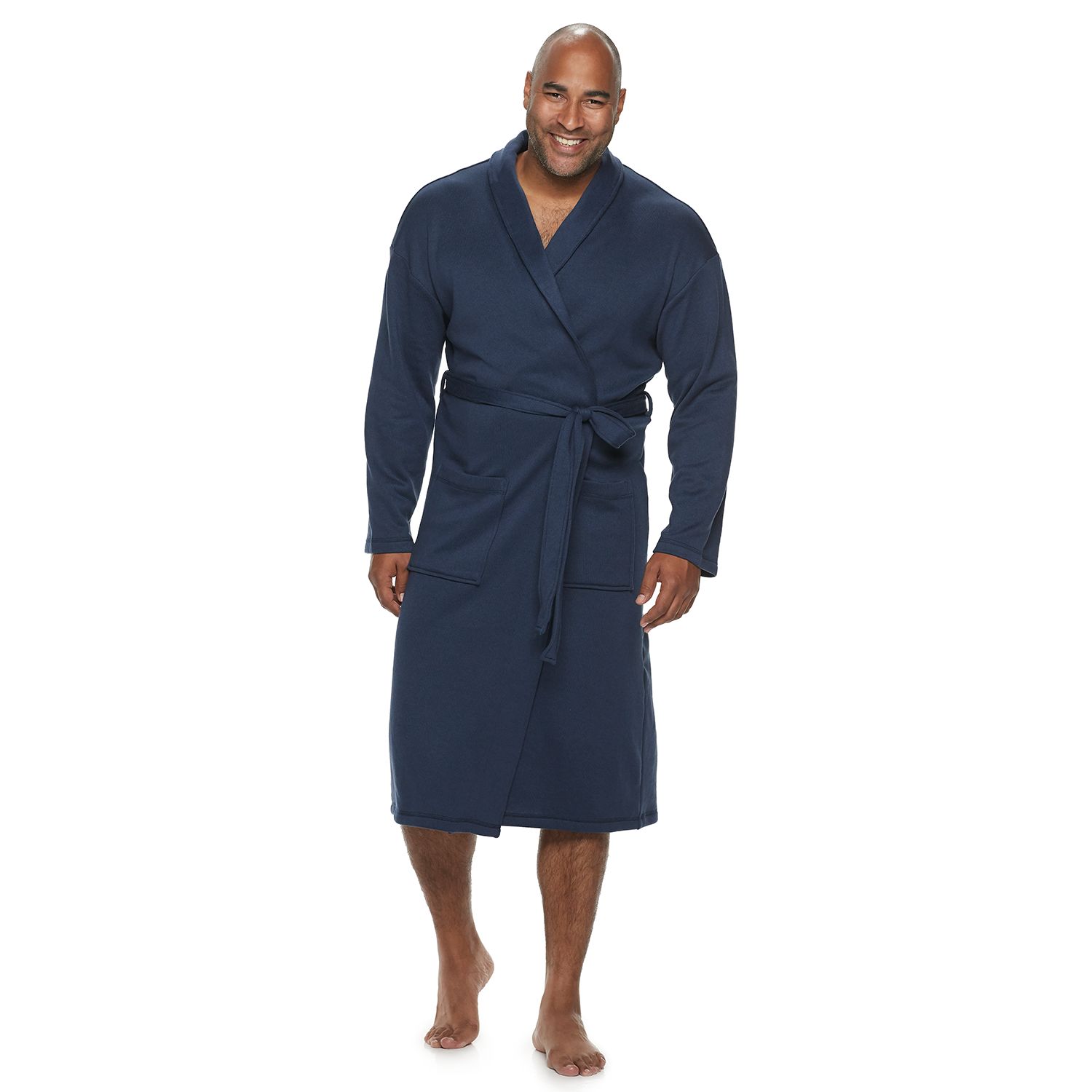 mens robe fleece