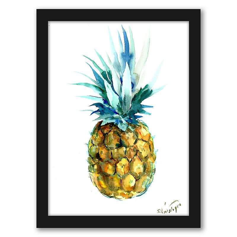 18108329 Americanflat Pineapple Framed Wall Art, Multicolor sku 18108329
