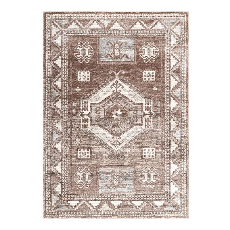 nuLOOM Vintage Paula Tribal Rug, Brown, 5X7.5 Ft