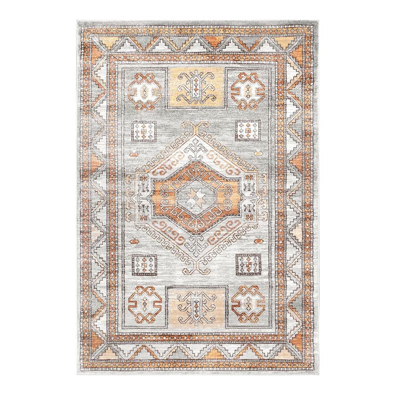 nuLOOM Vintage Paula Tribal Rug, Orange, 6.5X9 Ft