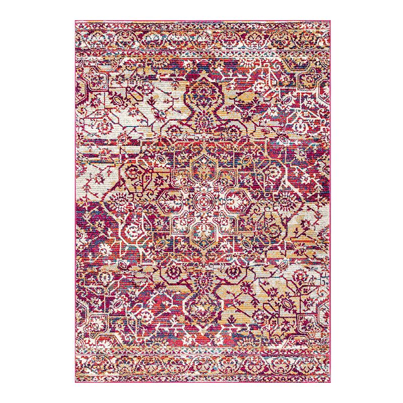 nuLOOM Vintage Irene Rug, Red, 5X7.5 Ft