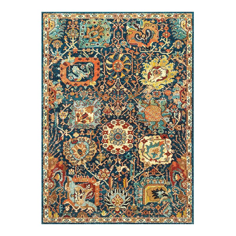 nuLOOM Floral Megan Rug - 3 x 5, Blue, 3X5 Ft