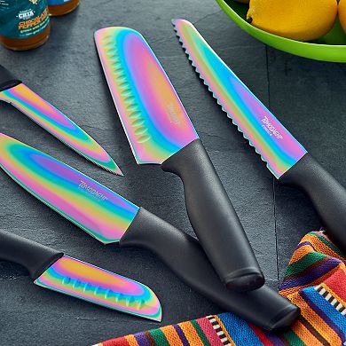 Tomodachi Rainbow Black 12-pc. Cutlery Set