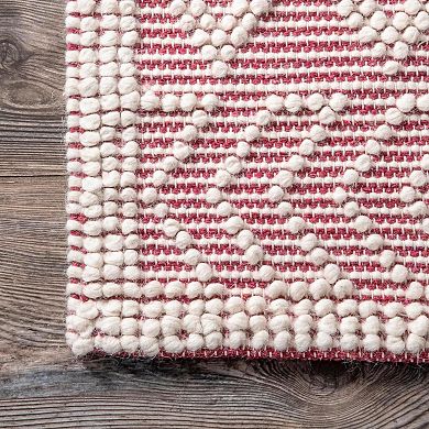 nuLOOM Contemporary Trellis Natti Wool Blend Rug