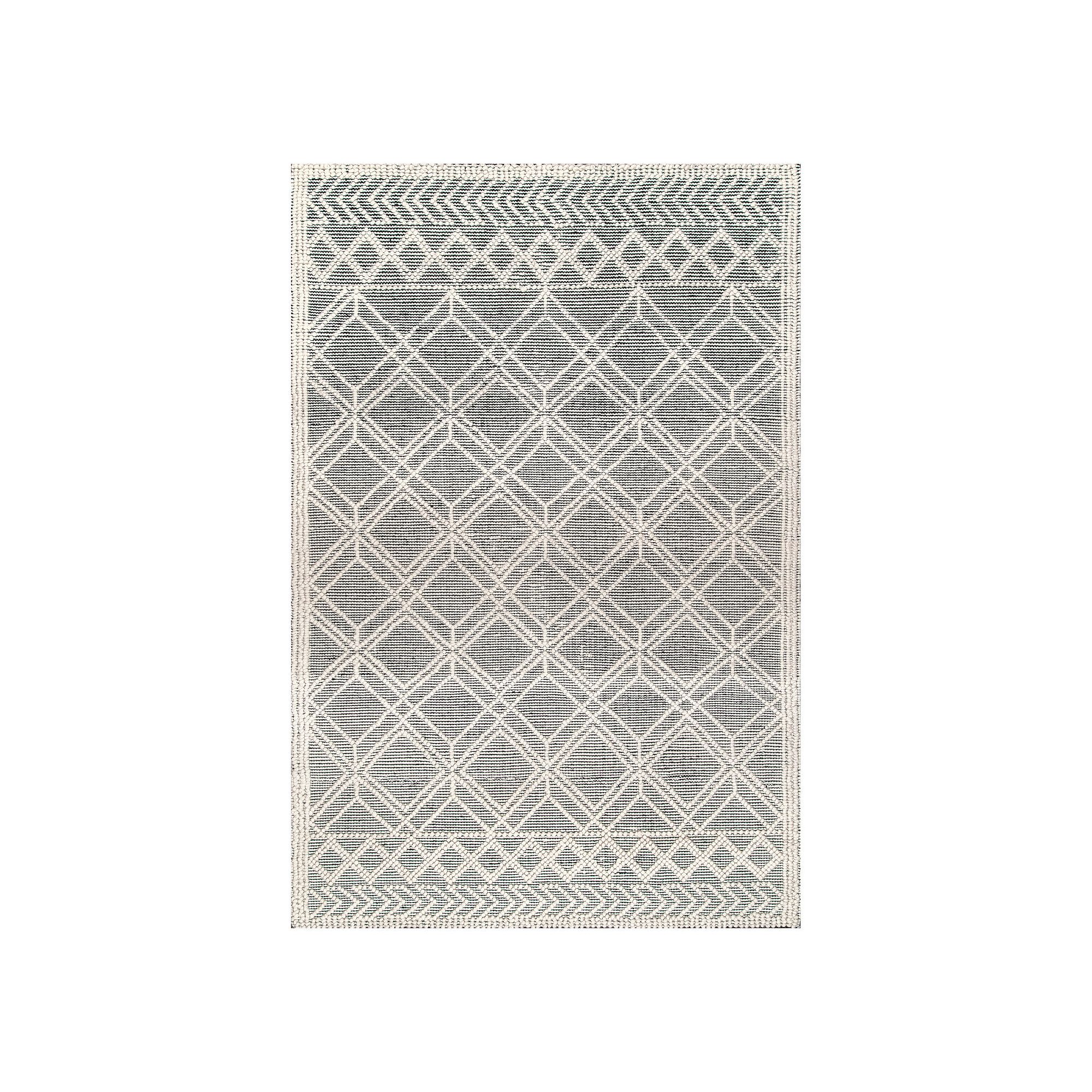 nuLOOM Contemporary Trellis Natti Wool Blend Rug, Gray