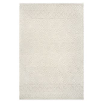 nuLOOM Contemporary Trellis Natti Wool Blend Rug