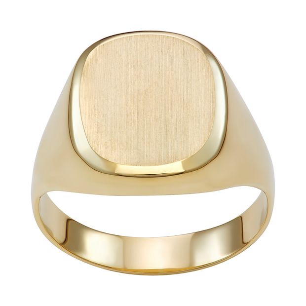 10k gold store signet ring