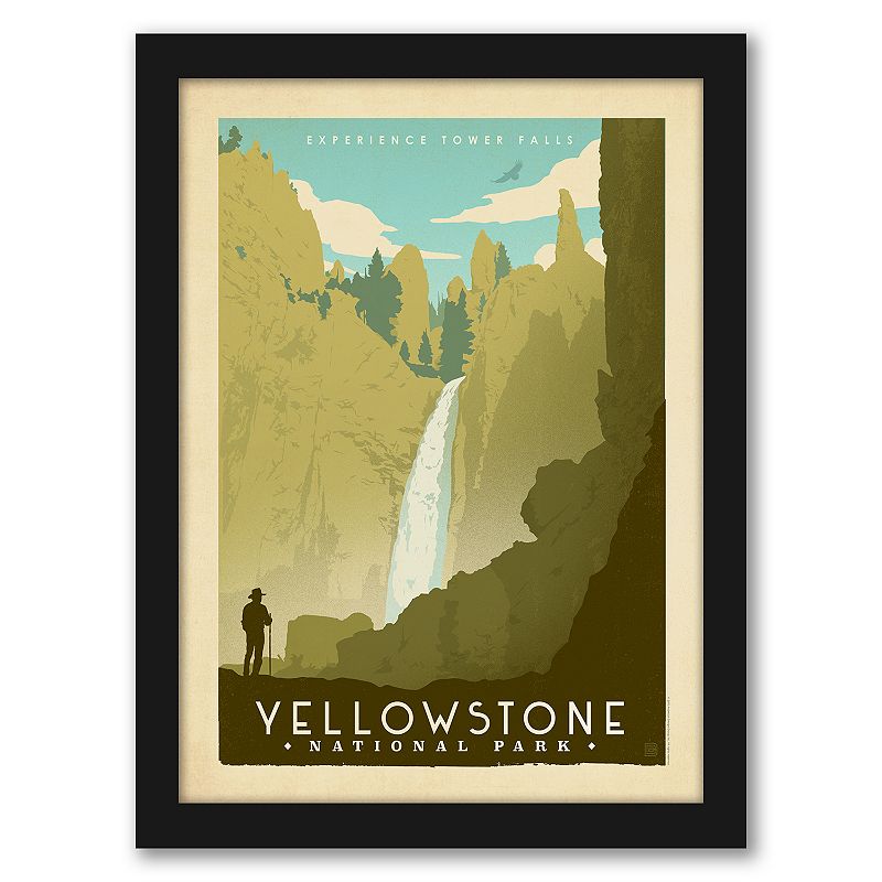Americanflat Yellowstone Framed Wall Art, Multicolor, 15X12