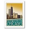 Americanflat "Chicago Modern Skyline" Framed Wall Art