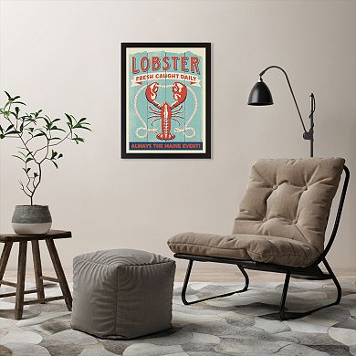 Americanflat "Lobster Maine Event" Framed Wall Art