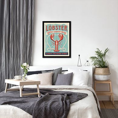 Americanflat "Lobster Maine Event" Framed Wall Art