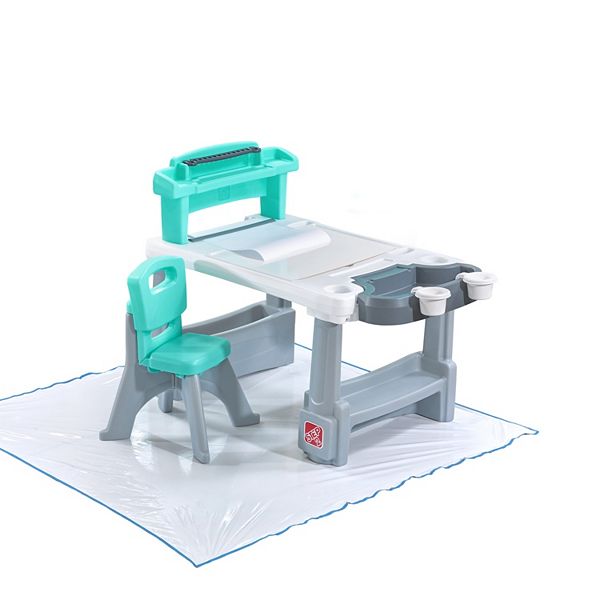 Step 2 Deluxe Creative Projects Kids' Art Desk with Splat Mat