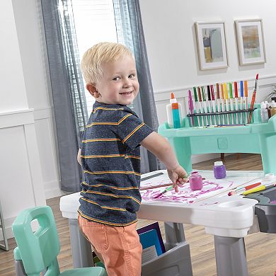 Step 2 Deluxe Creative Projects Kids' Art Desk with Splat Mat