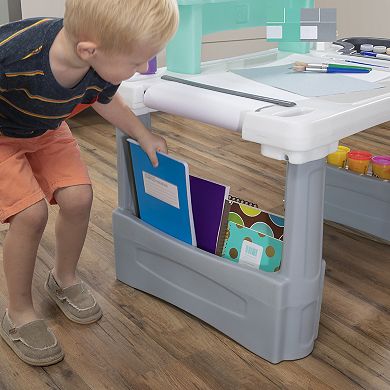 Step 2 Deluxe Creative Projects Kids' Art Desk with Splat Mat