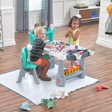 Step 2 Deluxe Creative Projects Kids' Art Desk with Splat Mat